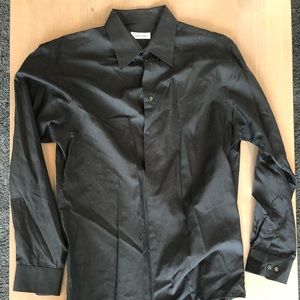 Black button down shirt